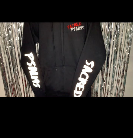 Black Reflective arm Hoodie